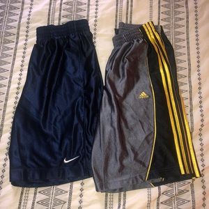 Two Pairs on Basketball Shorts